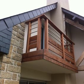 balcon en bois